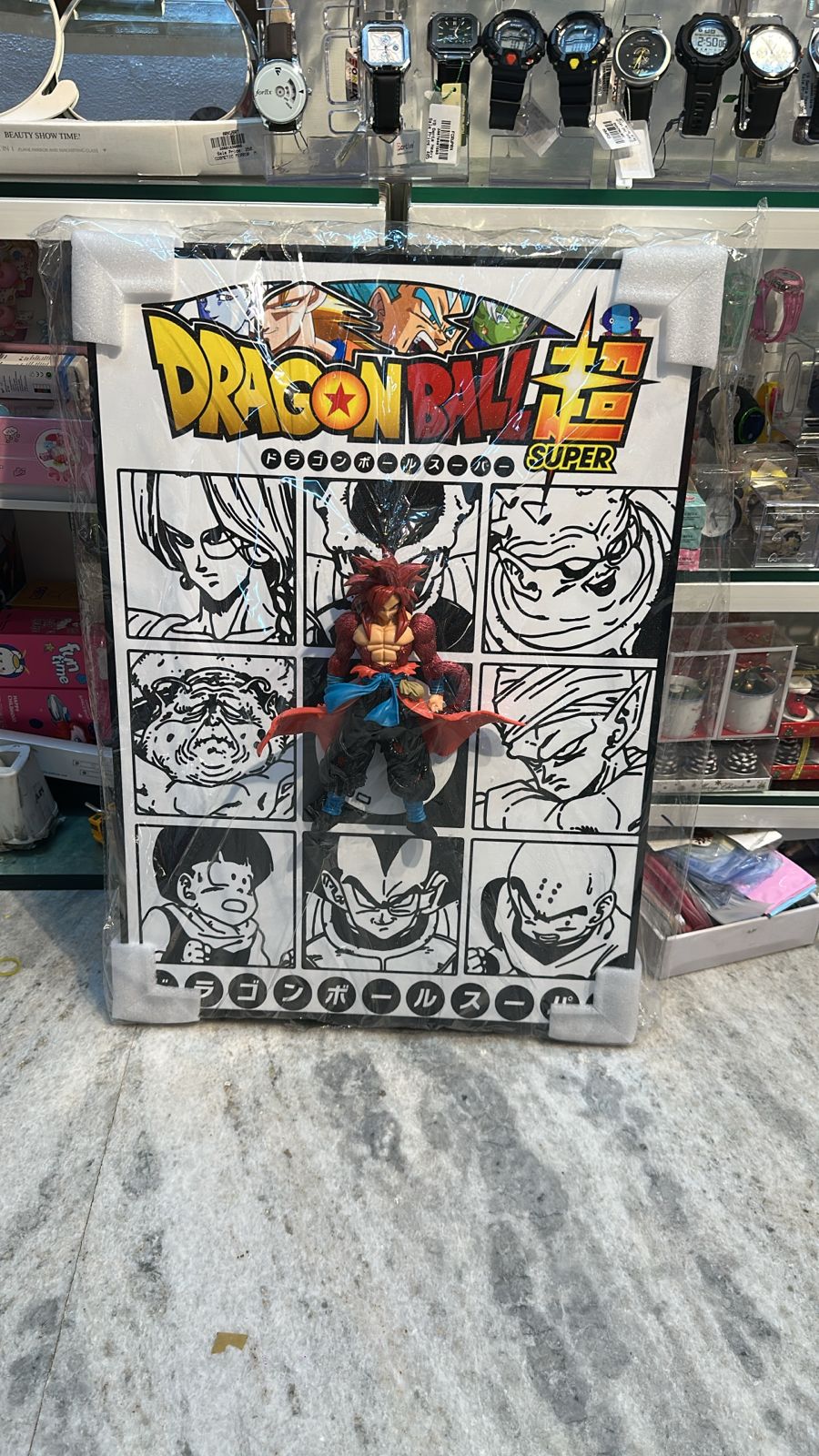 Anime Luffy Collectible Action Figure with Manga Display Box