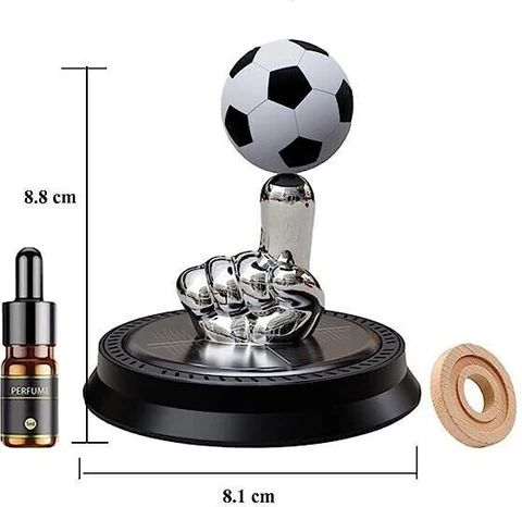 Elevate Your Drive with the Solar Rotating Finger Football Car Air Freshener!