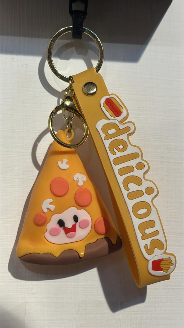 "Delicious Snack Keychain - Cute Fries & Burger Charm"