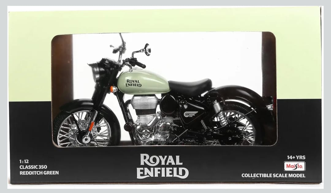 Royal Enfield Classic 350 Scale Model – Premium Die-Cast Motorcycle Collectible (1:12 Scale)