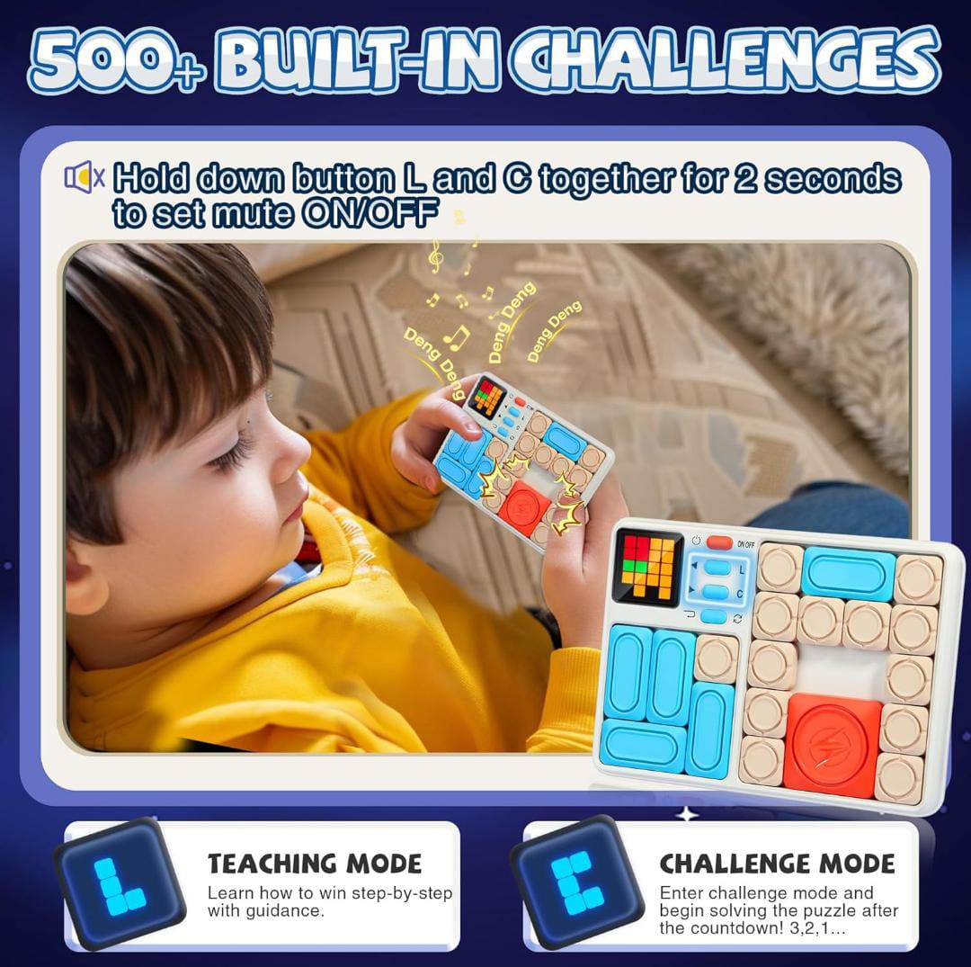 Upgraded LED Puzzle Game Toy for Kids