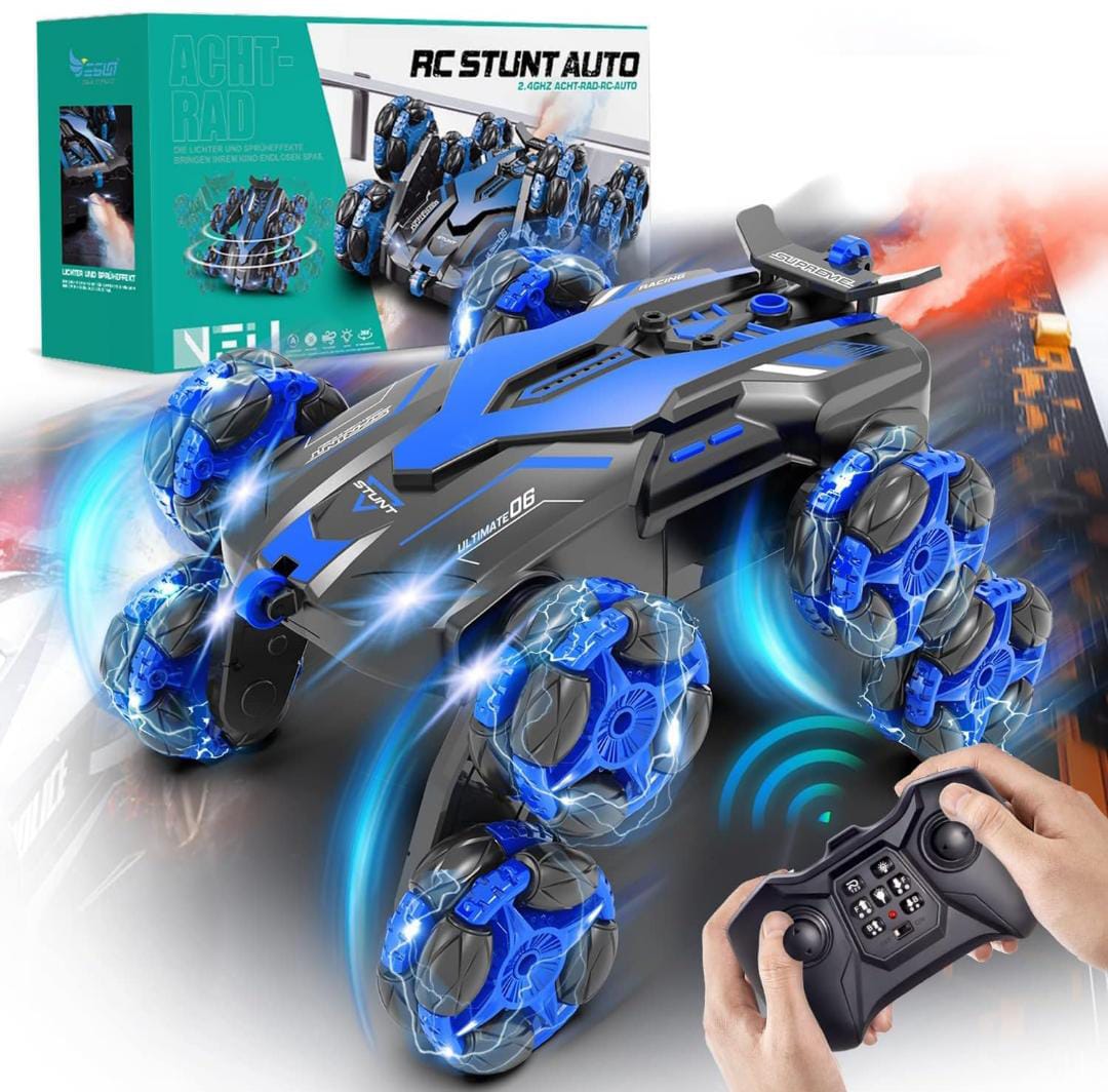 High-Speed 4WD Omni-Directional Stunt RC Car