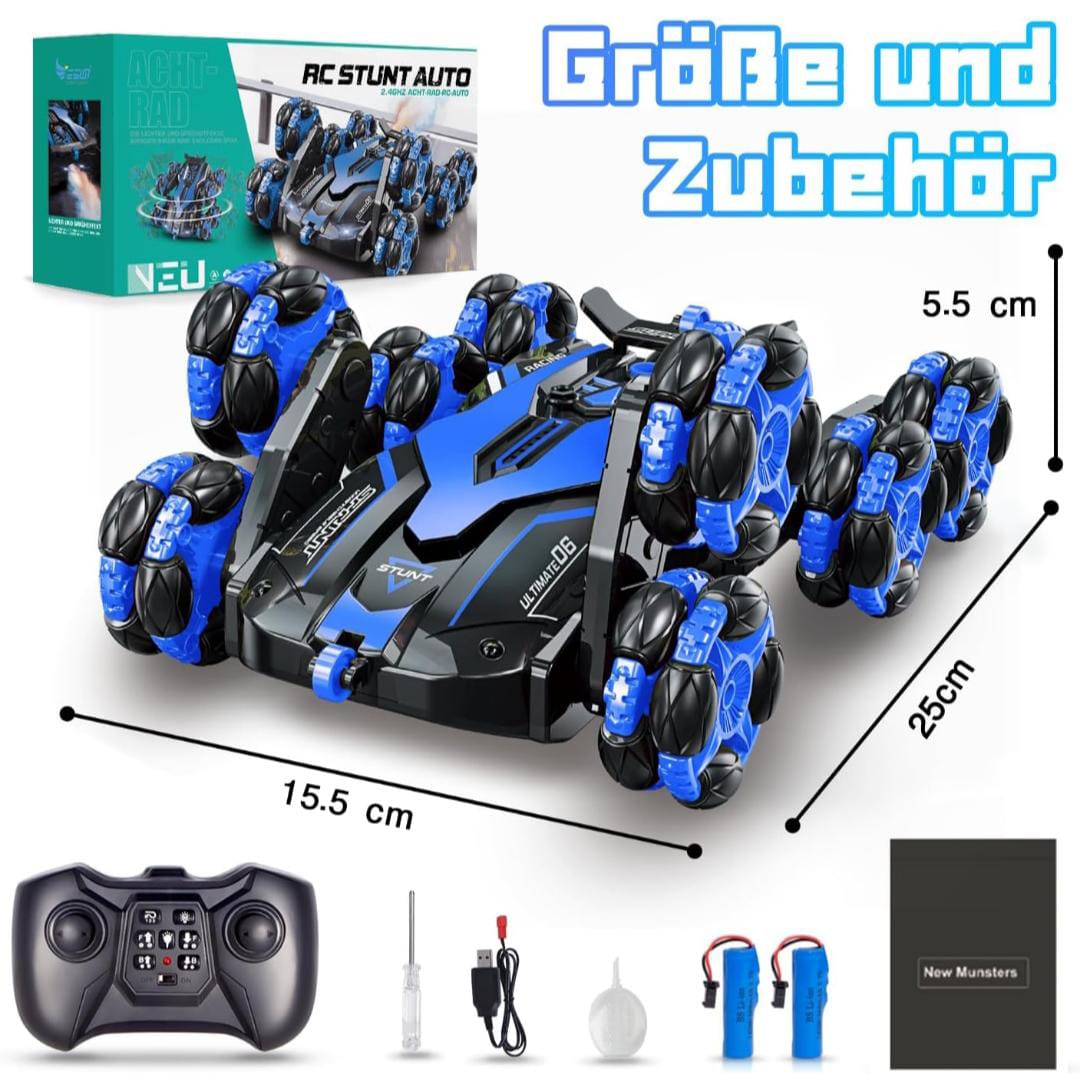 High-Speed 4WD Omni-Directional Stunt RC Car