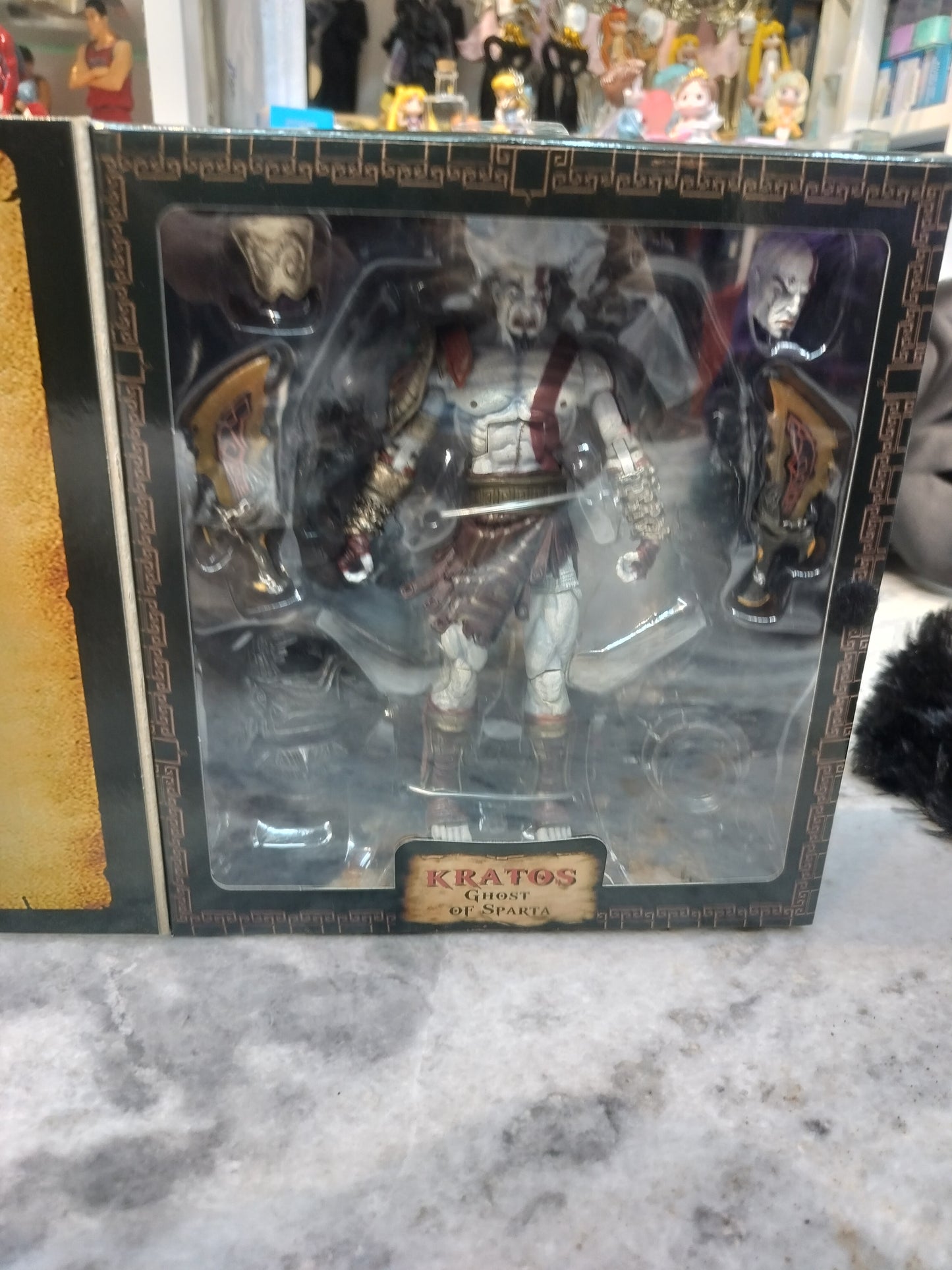 Kratos Action Figure – God of War with Accessories & Interchangeable Heads