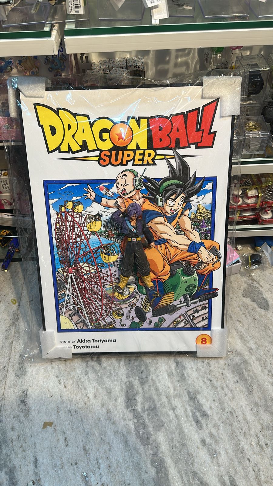 Anime Luffy Collectible Action Figure with Manga Display Box