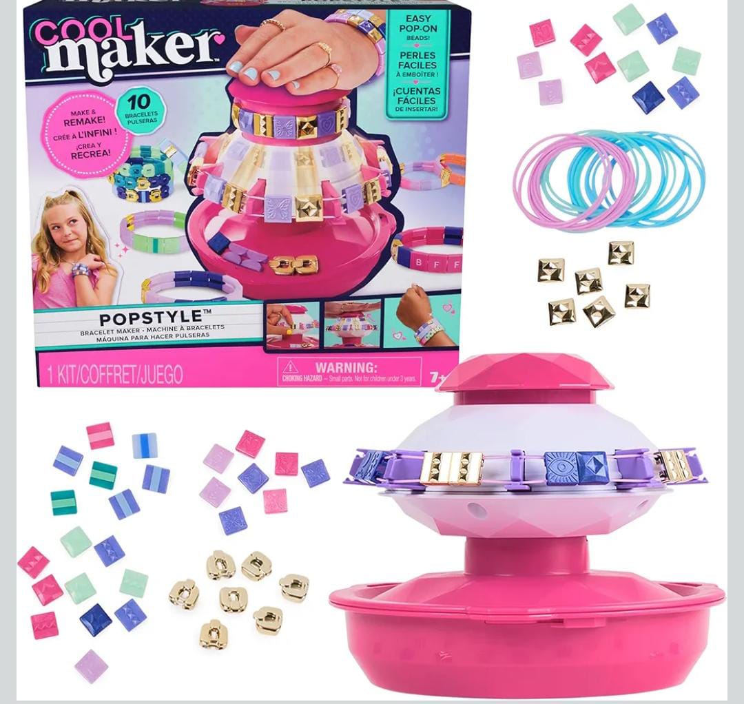DIY Bracelet Bead Spinner Kit for Kids – Jewelry Making Set with Bead Storage & Colorful Accessories