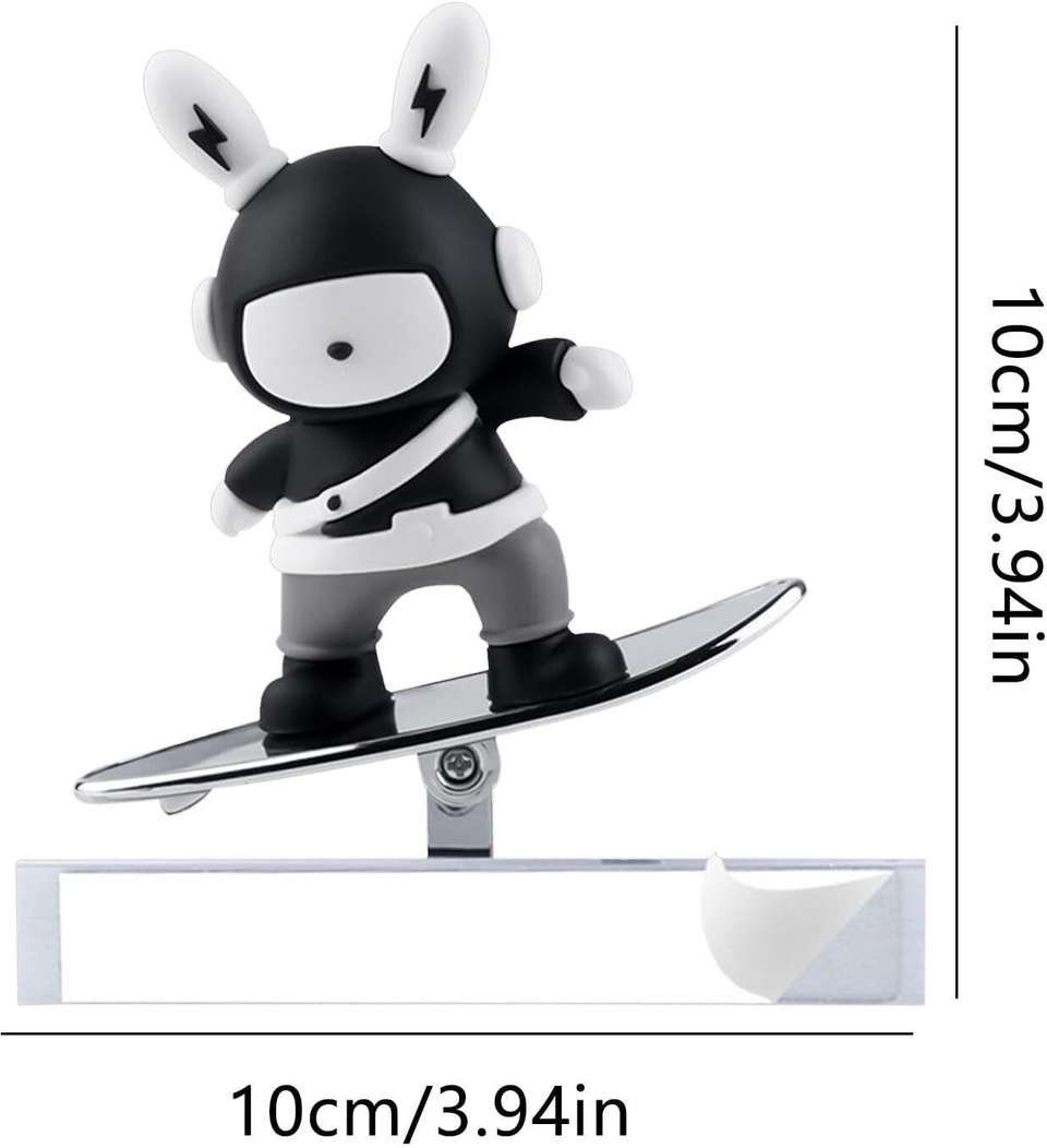 Movable Lightning Bunny Car Dashboard Freshener & Diffuser