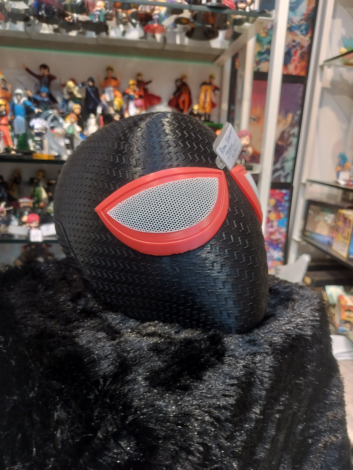 Miles Morales Black Spider-Man Mask – Premium Cosplay Prop