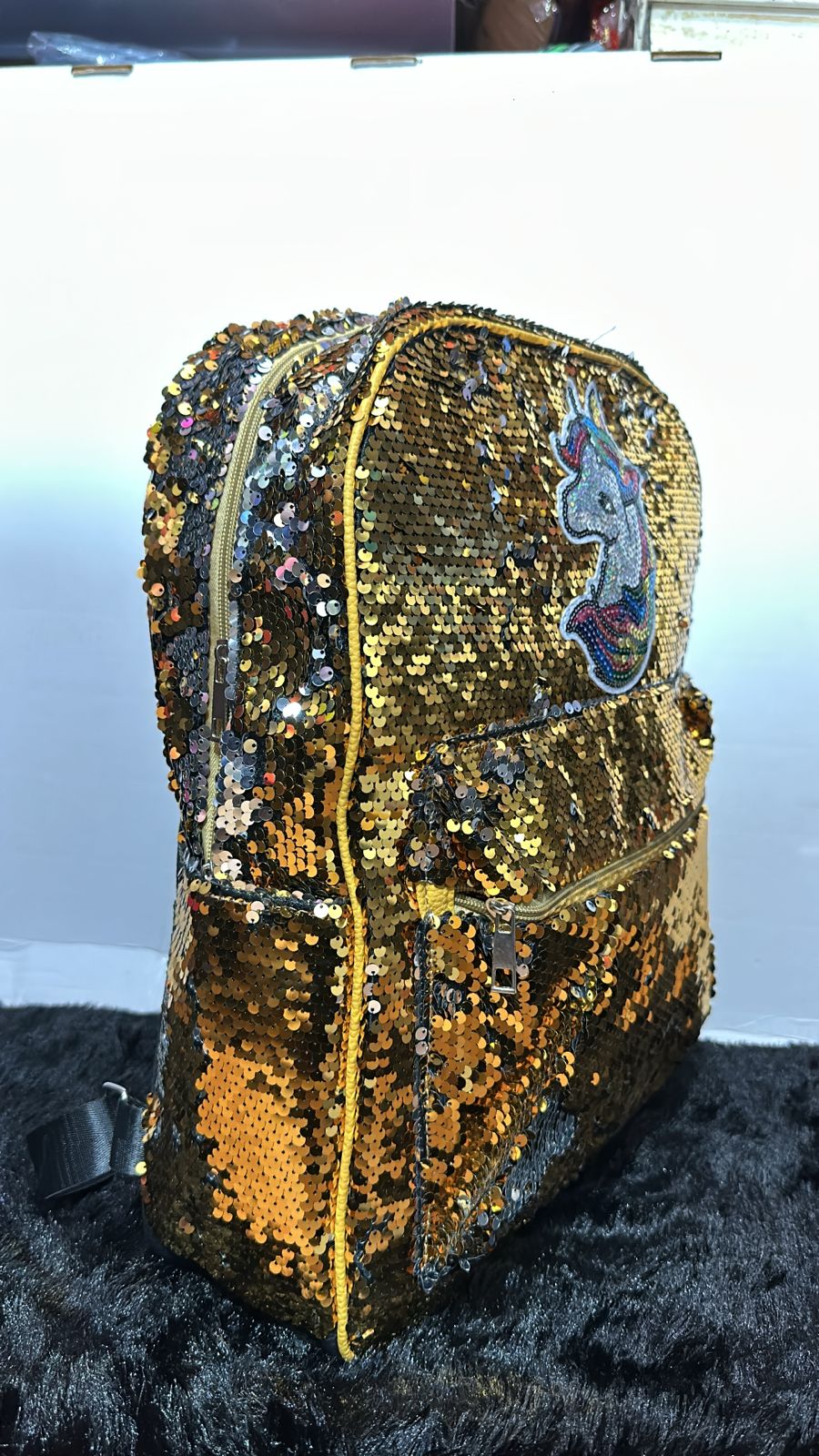 SparkleShine Unicorn Sequin Backpack