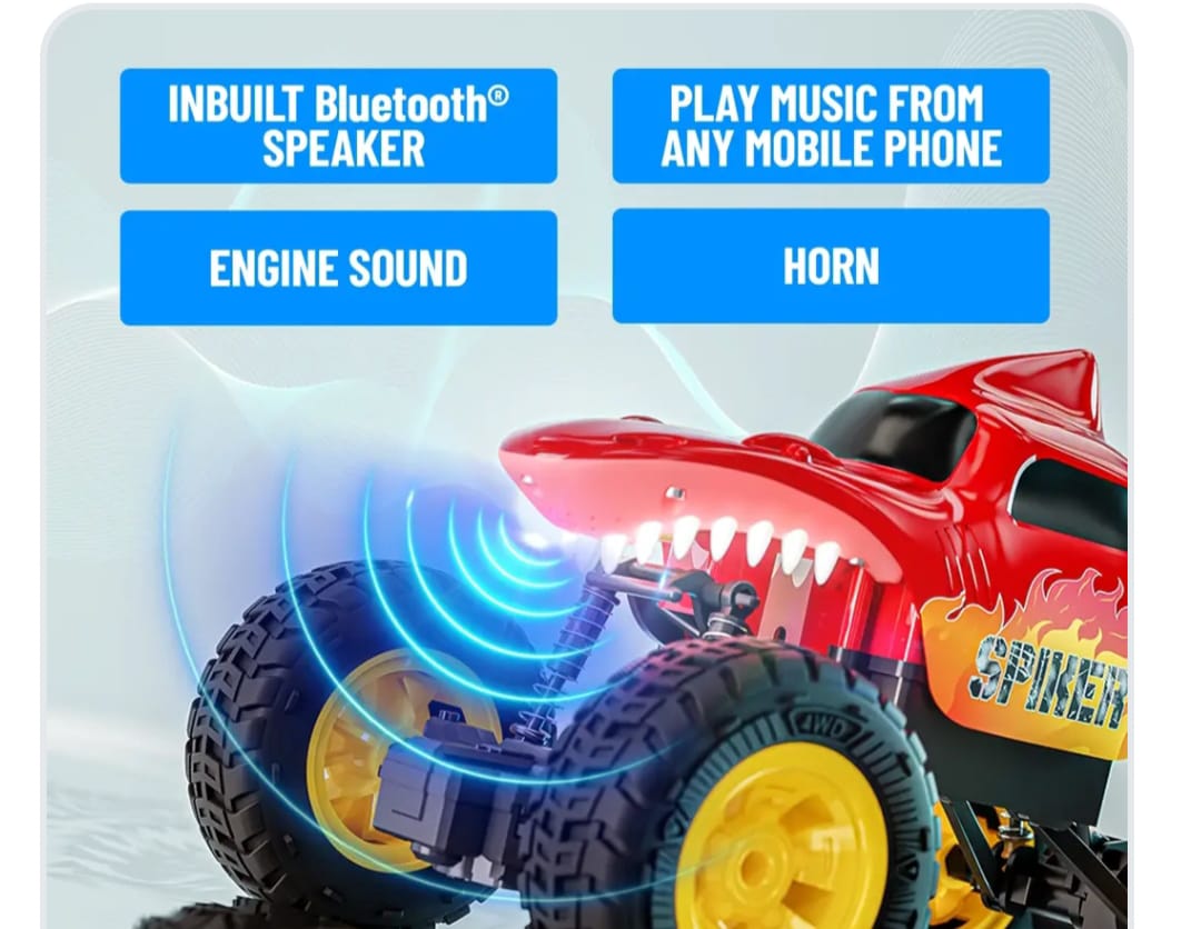 Rock crawler Bluetooth speaker
in-built !