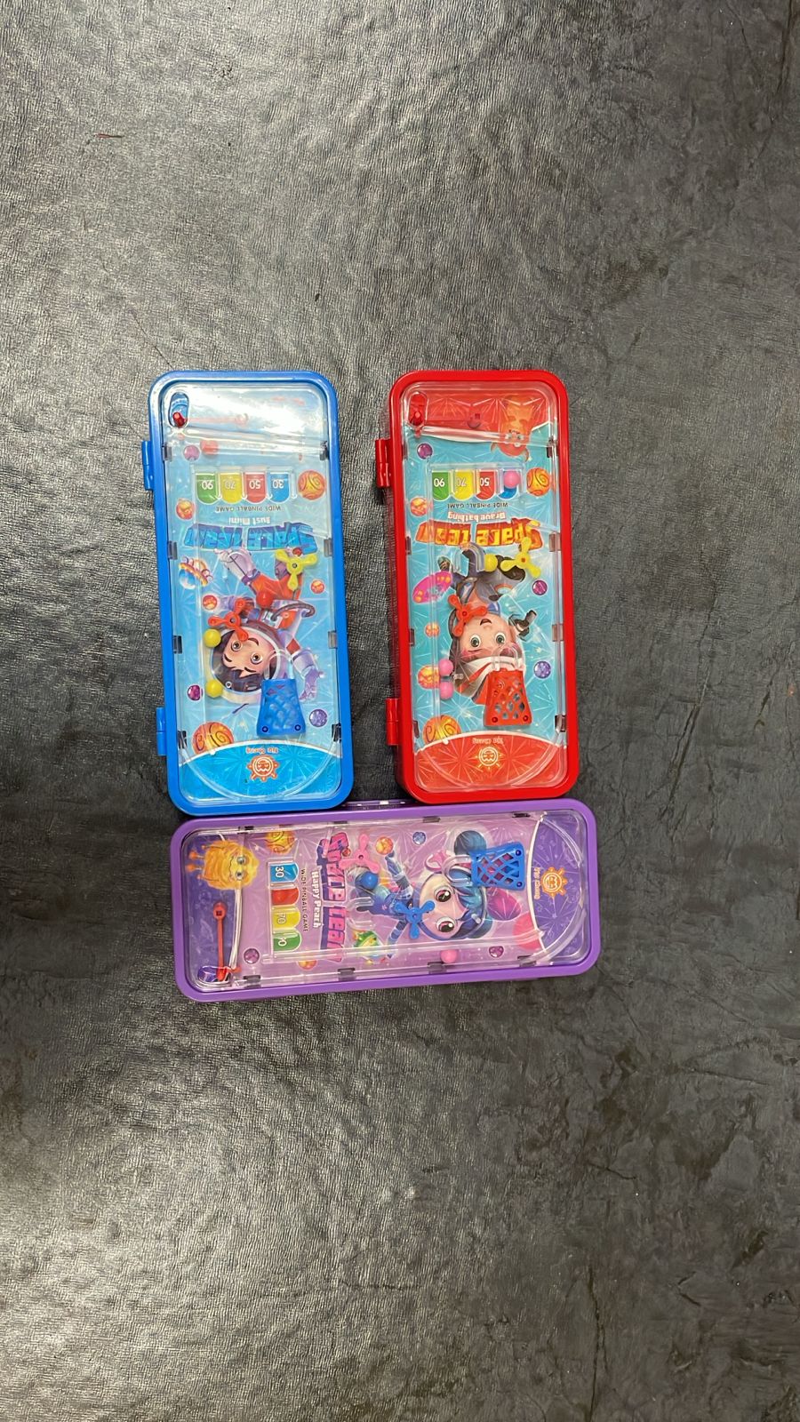 "Super Splash Water Game Pencil Case - Colorful Mini Arcade Toy for Kids"