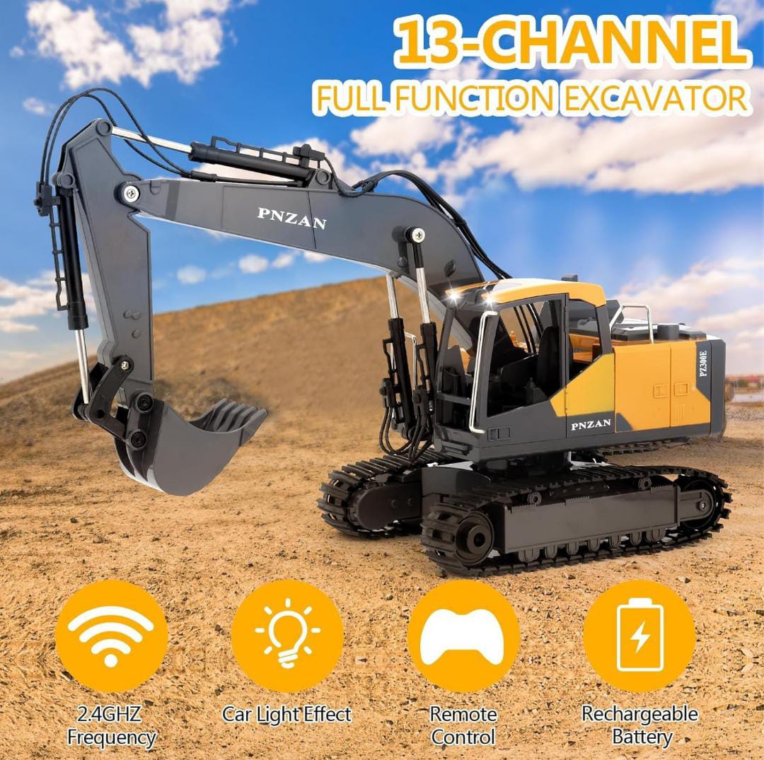 XL RC Excavator Construction Truck – 360° Rotating Remote Control jcb