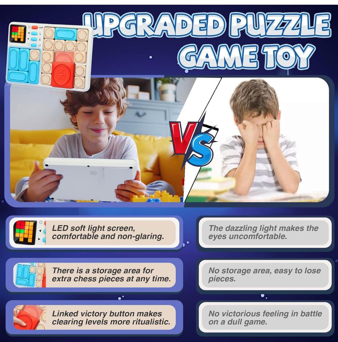 Upgraded LED Puzzle Game Toy for Kids
