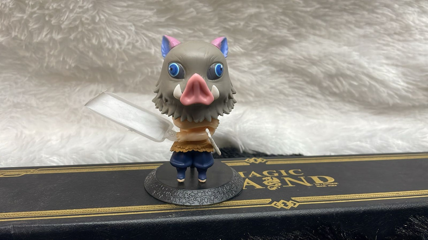 Demon Slayer Chibi Figures Set – Muichiro, Inosuke, Zenitsu, and Nezuko