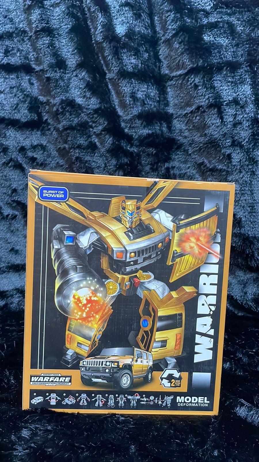 Warrior Deformation Robot - The Brave & Warfare (Green, Blue, Yellow,light green)