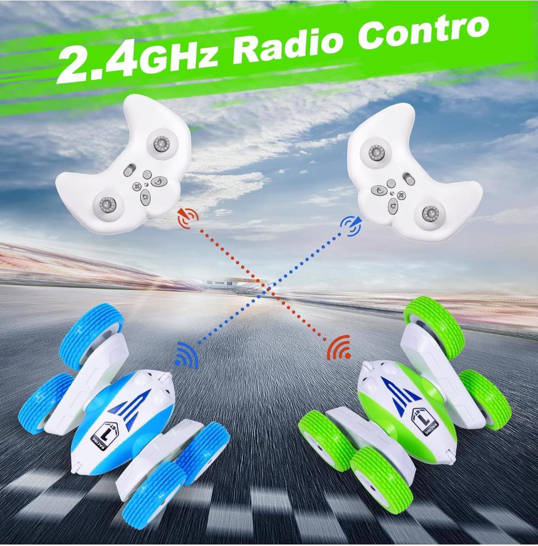 TurboTwist 360° Stunt RC Car – Dual-Sided Flip Remote