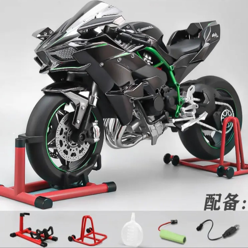 Kawasaki Ninja H2R die-cast bike 1:6