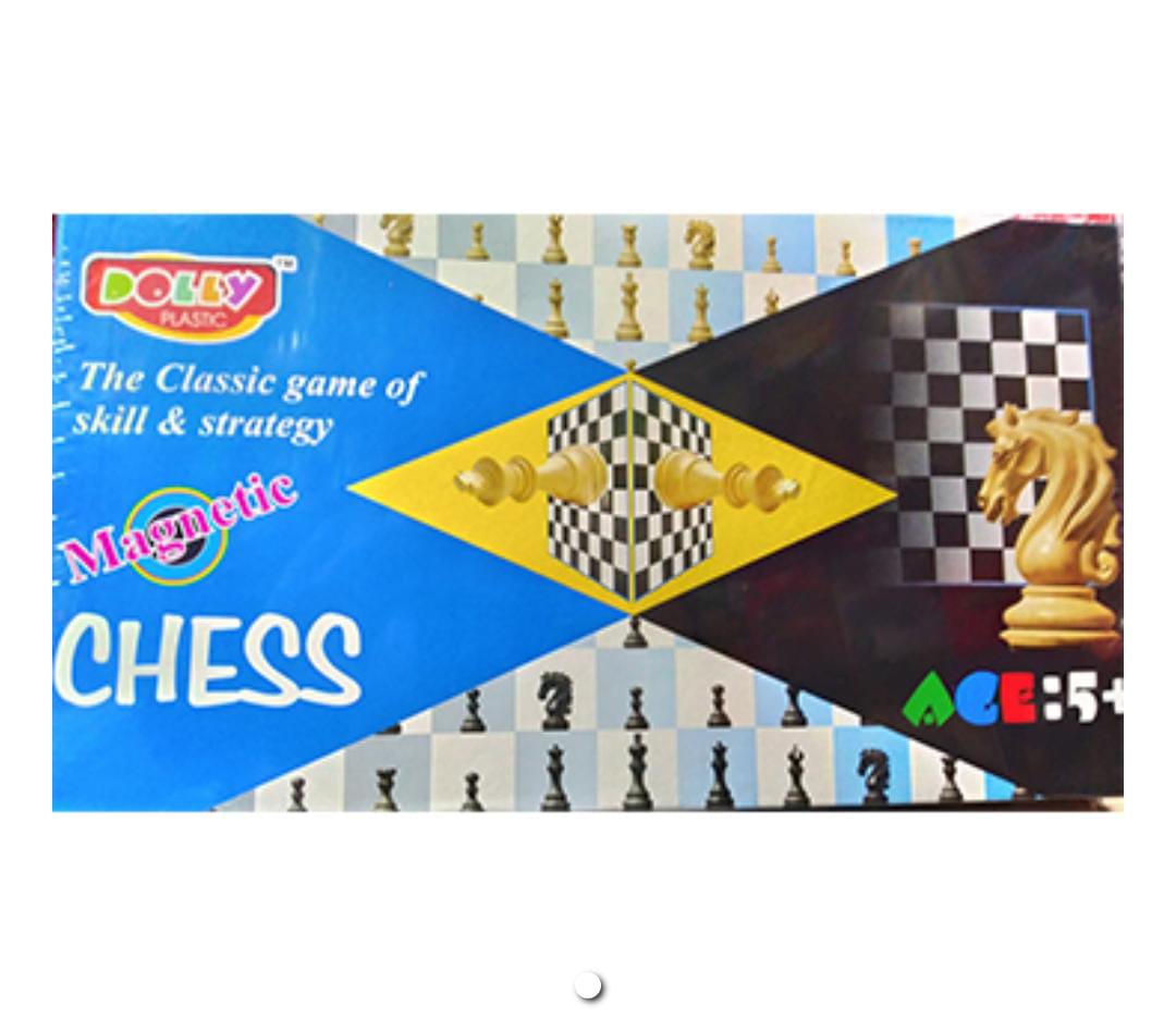Dolly Plastic Magnetic Chess Set - Classic Strategy Game for Ages 5+