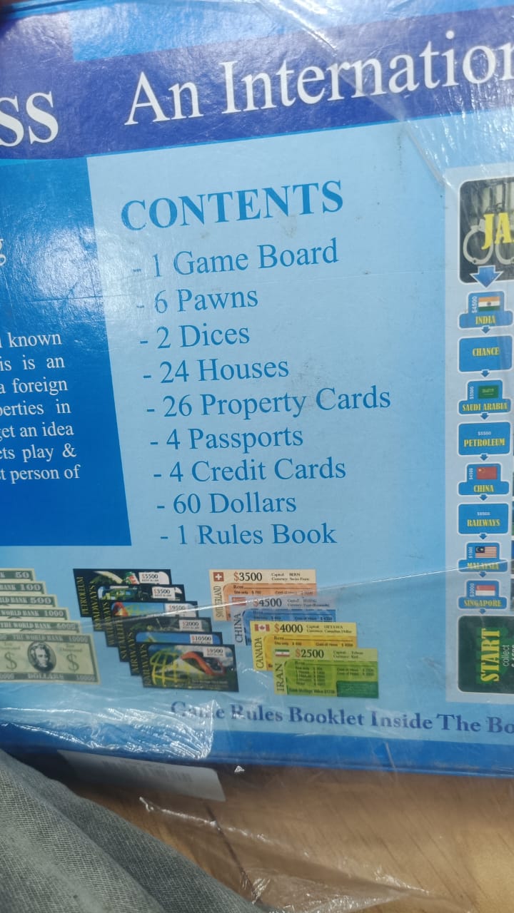 Dolly Plastic International Business Board Game