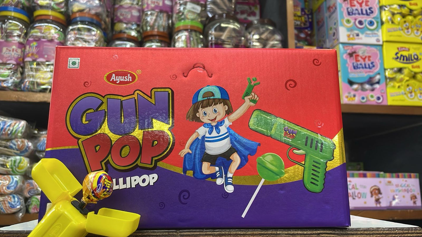 Ayush Gun Pop Lollipop (30 Pcs Box)