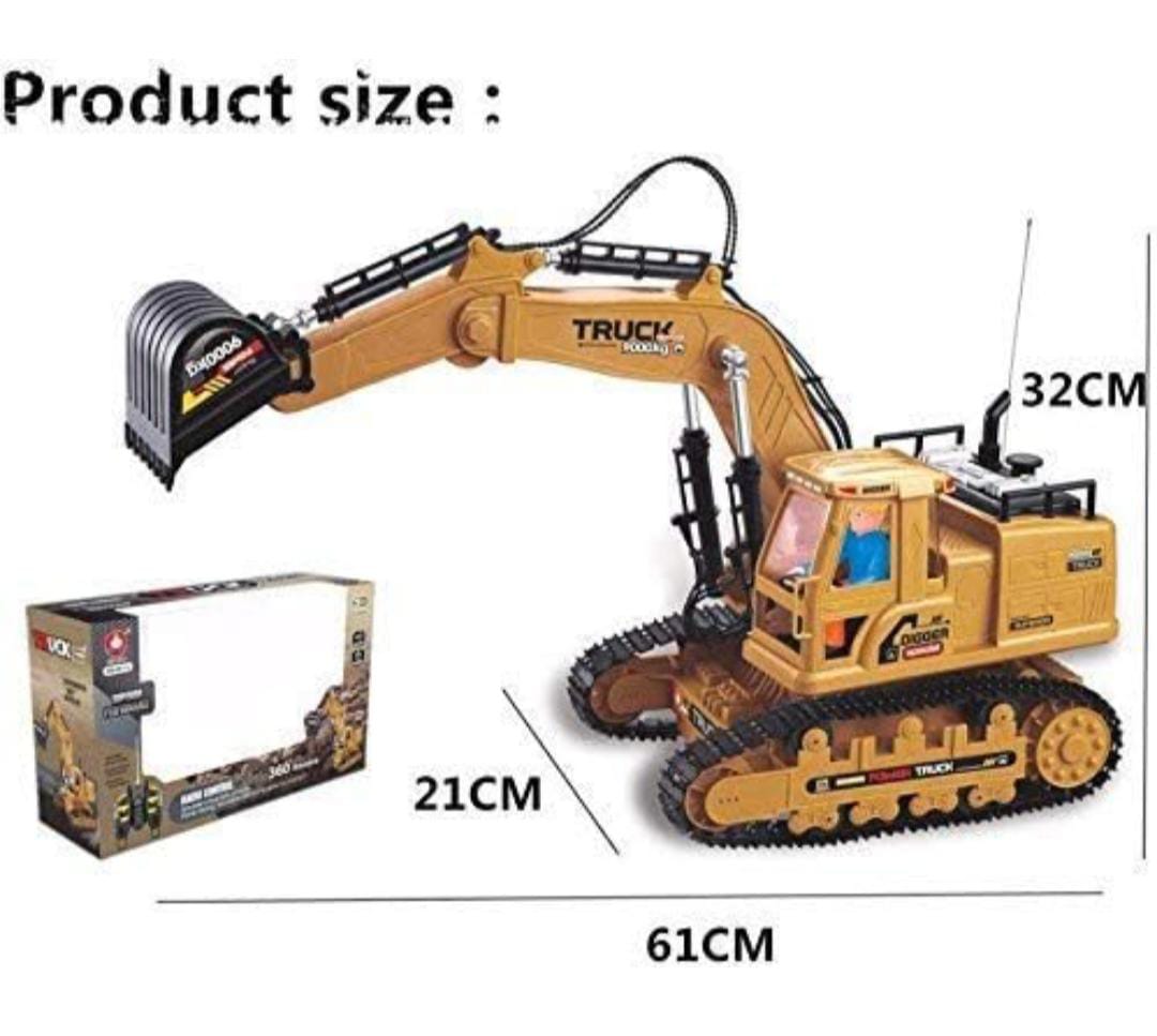 XL RC Excavator Construction Truck – 360° Rotating Remote Control jcb