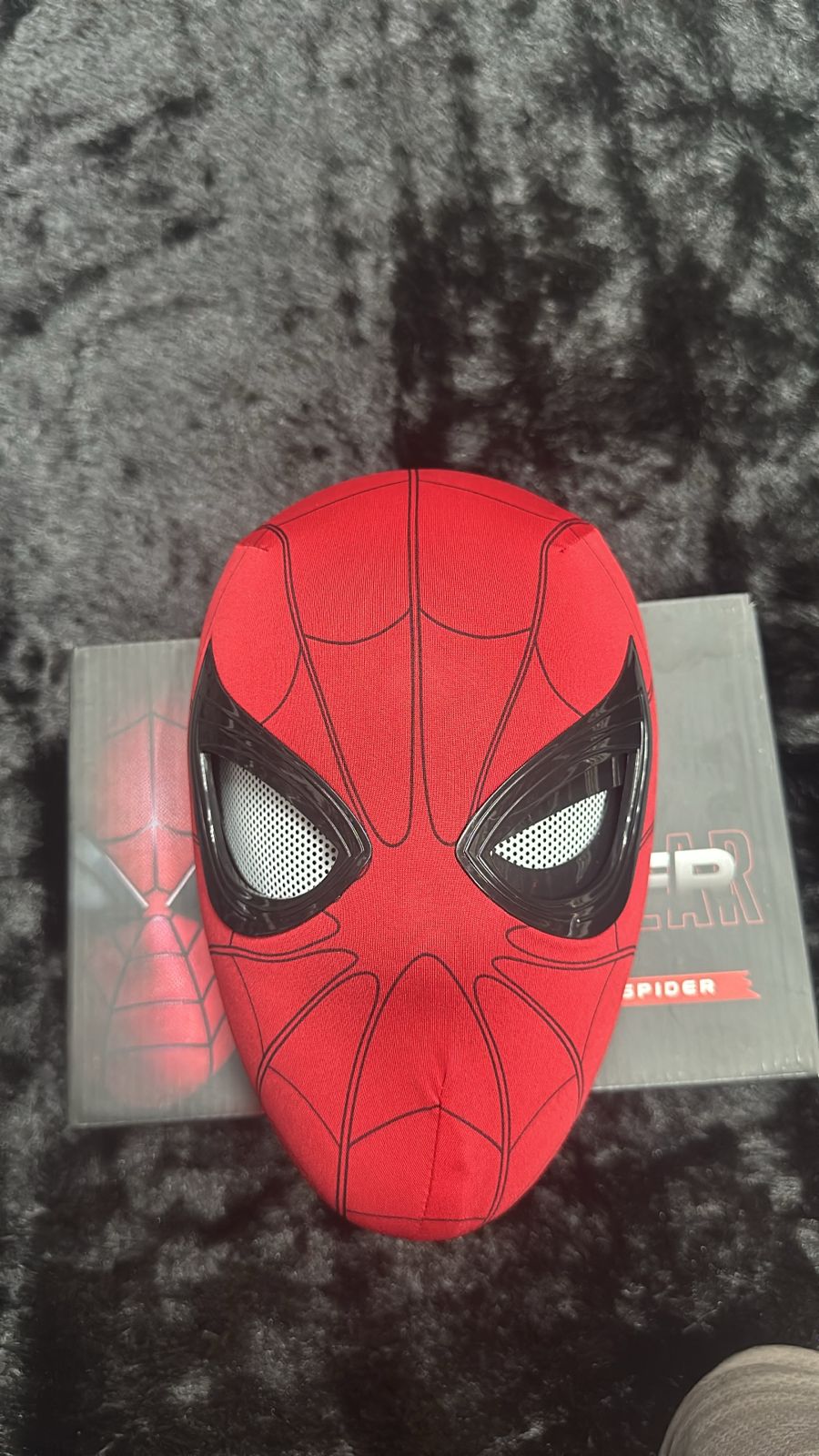 Black & Red Spider-Man Superhero Mask