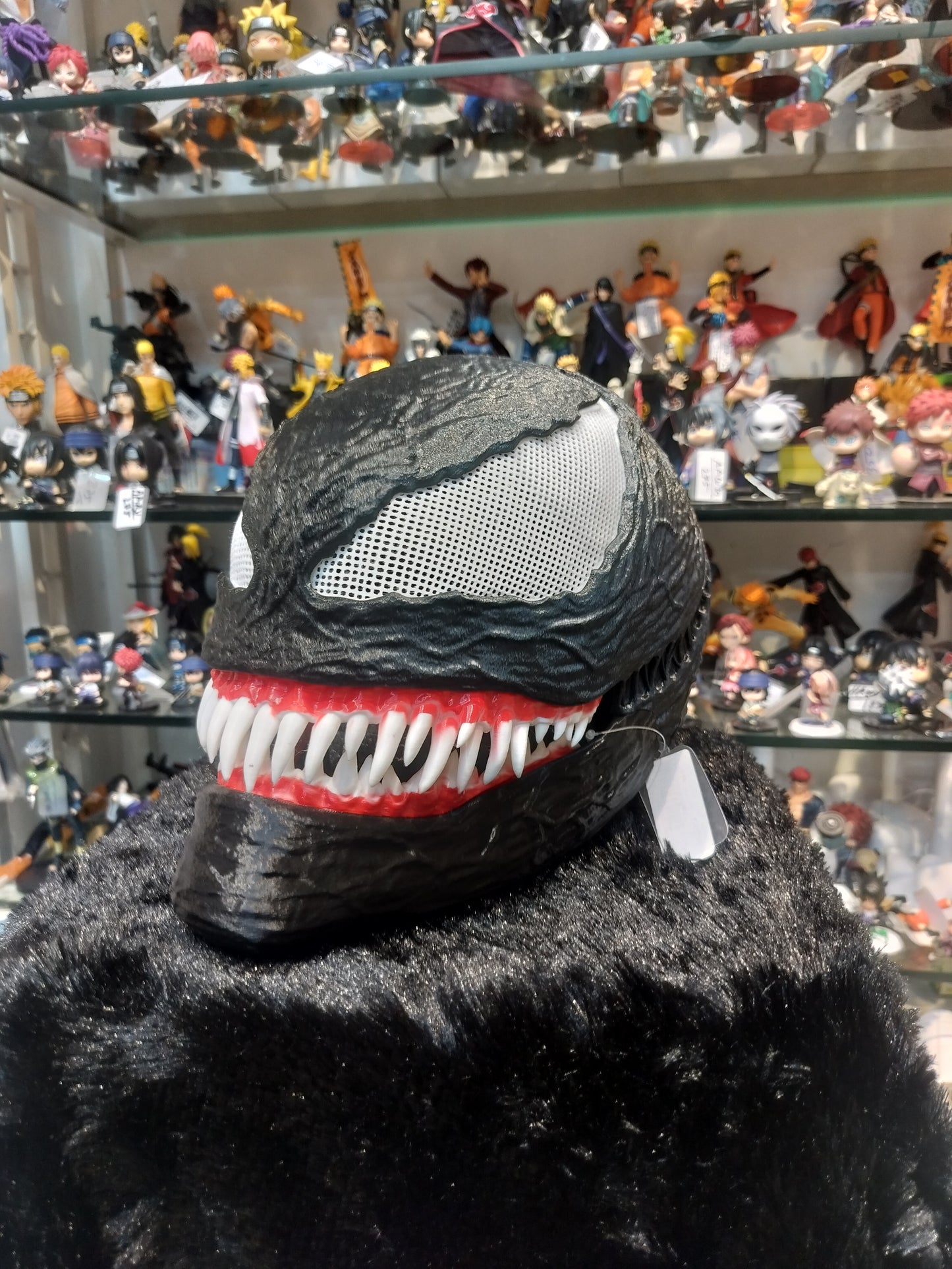 Venom Cosplay Mask – Full Head Anti-Hero Helmet with Realistic Teeth