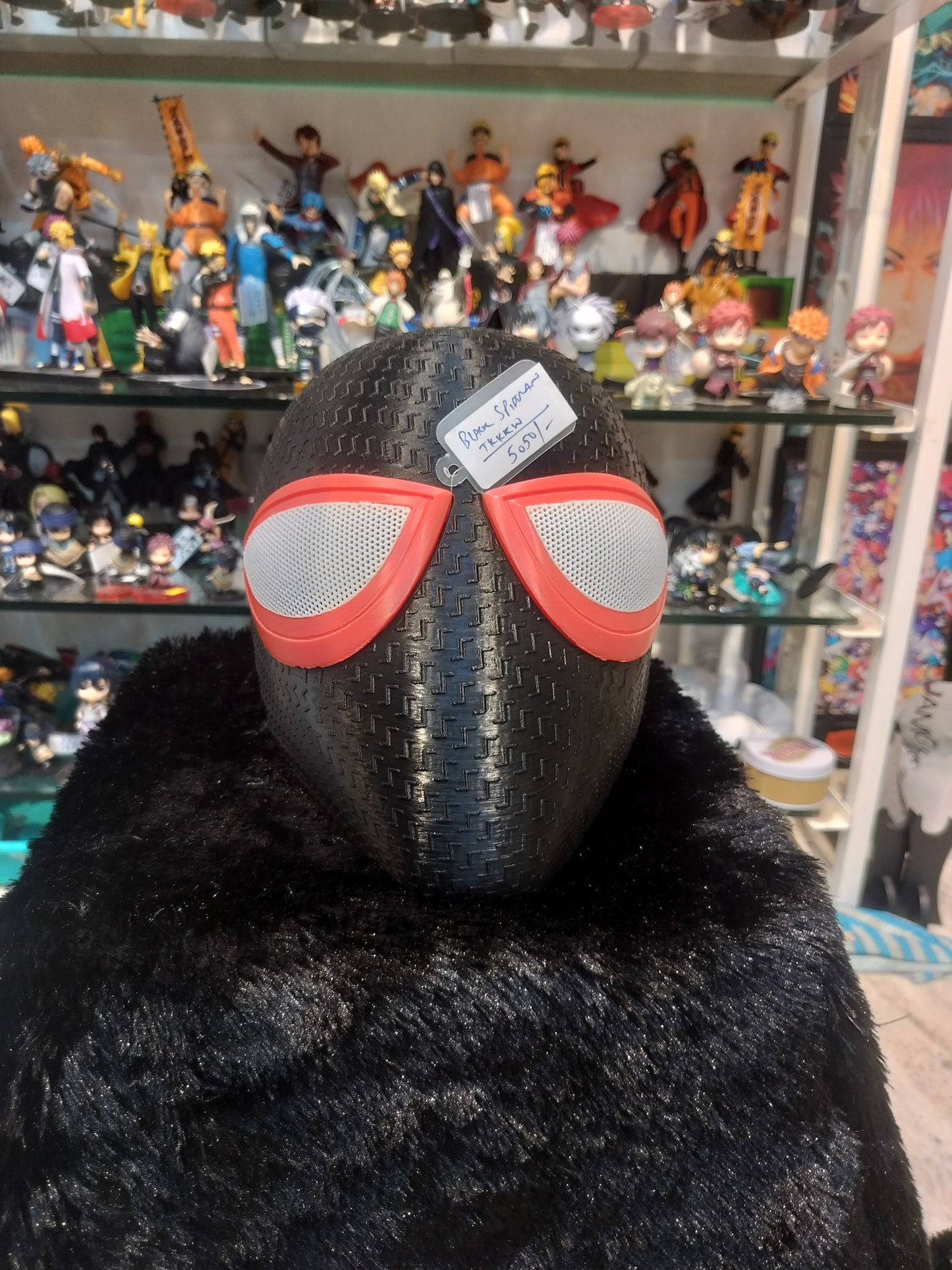 Miles Morales Black Spider-Man Mask – Premium Cosplay Prop