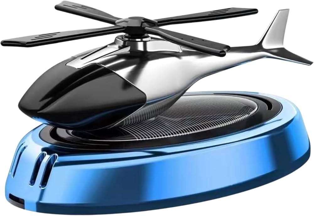 Solar-Powered Helicopter Car Air Fresheners