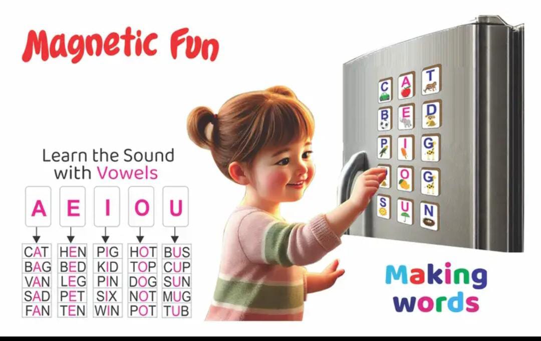 Indian Brains Shiksha Magnetti 4-in-1 Magnetic Learning Kit