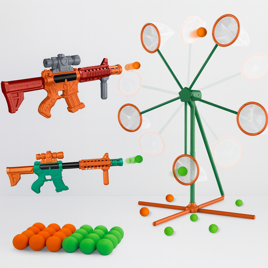 Windmill Blaster Guns with 3-Speed Moving Target & Balls