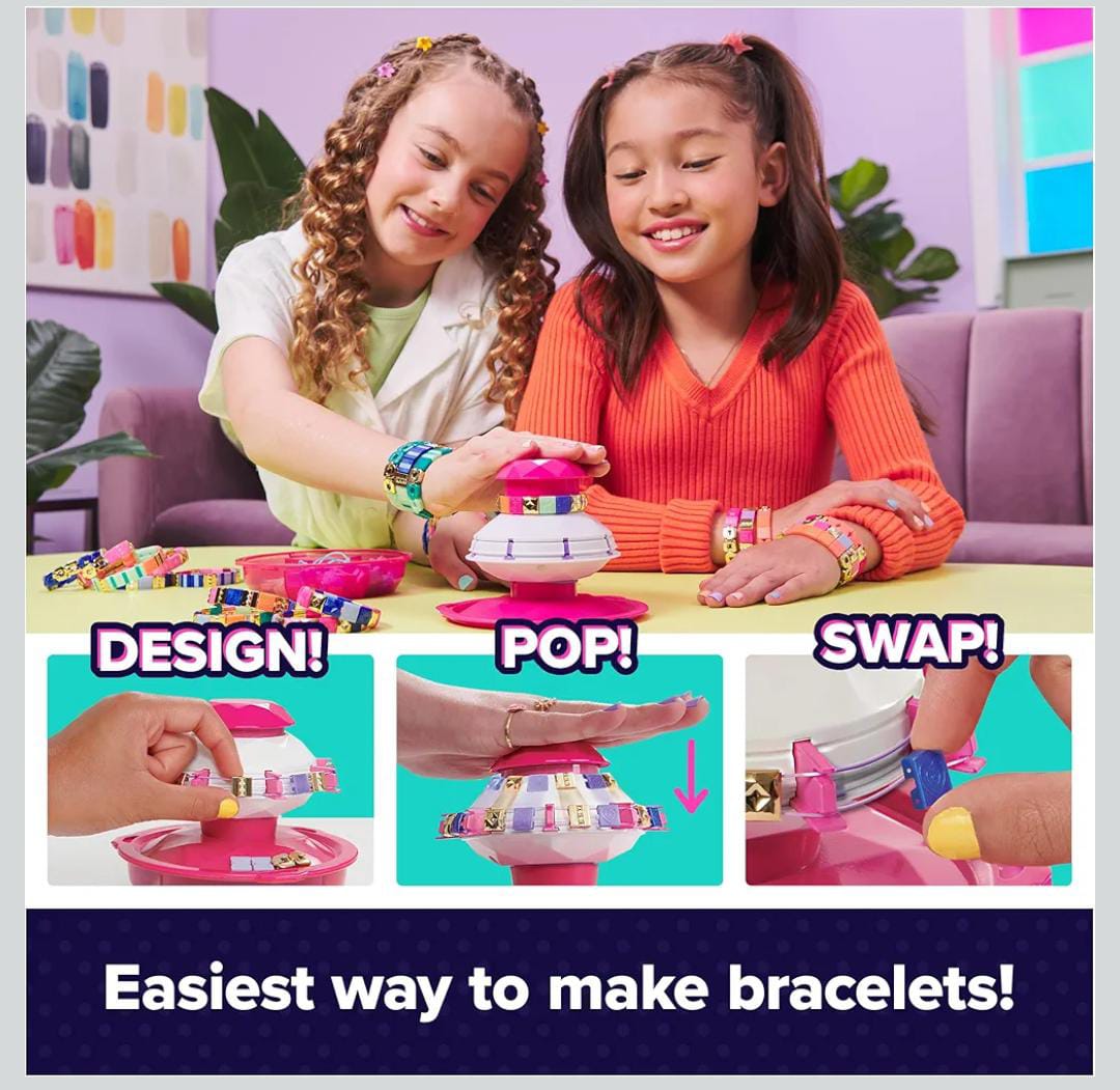 DIY Bracelet Bead Spinner Kit for Kids – Jewelry Making Set with Bead Storage & Colorful Accessories