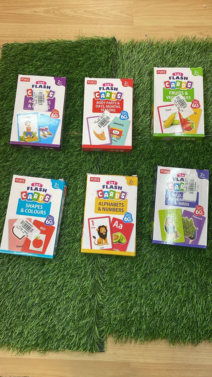 Ayens 2-in-1 Flash Cards Set for Kids