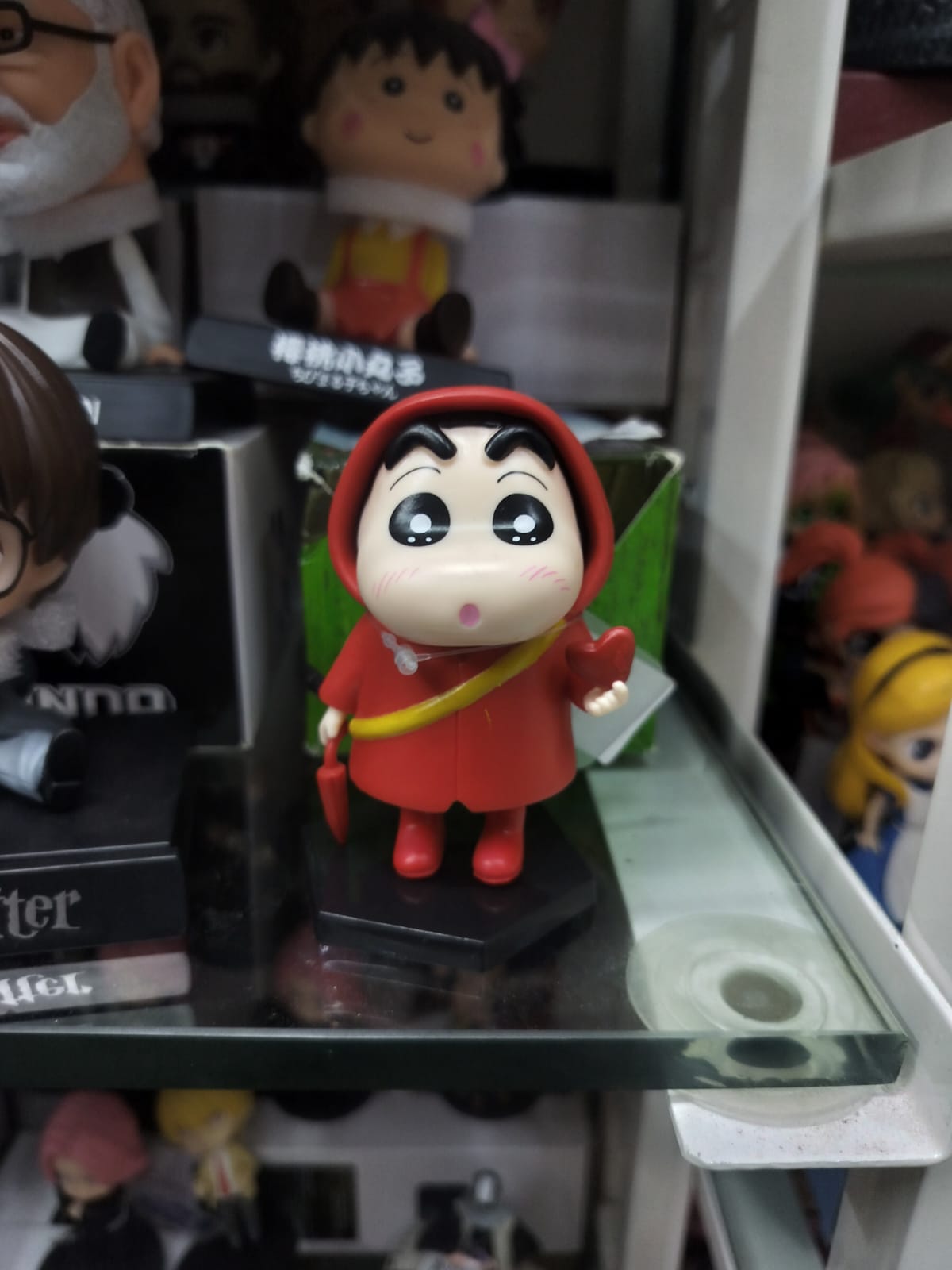 Shin Chan in Red Riding Hood Costume – Collectible Cartoon Figurine