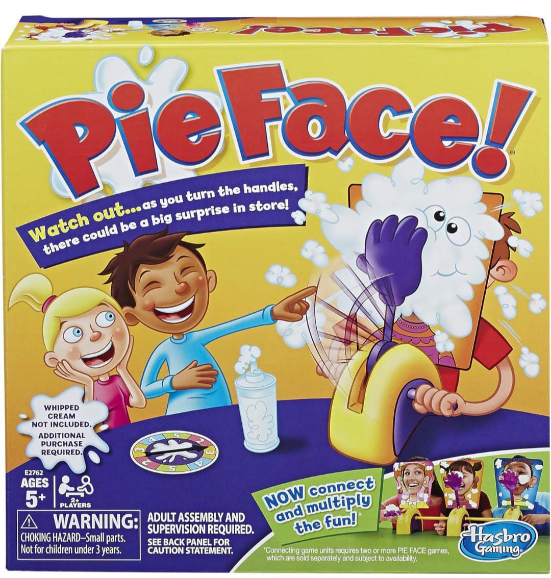 Hasbro Pie Face! Game – Whipped Cream Family Fun Challenge for Kids & Adults