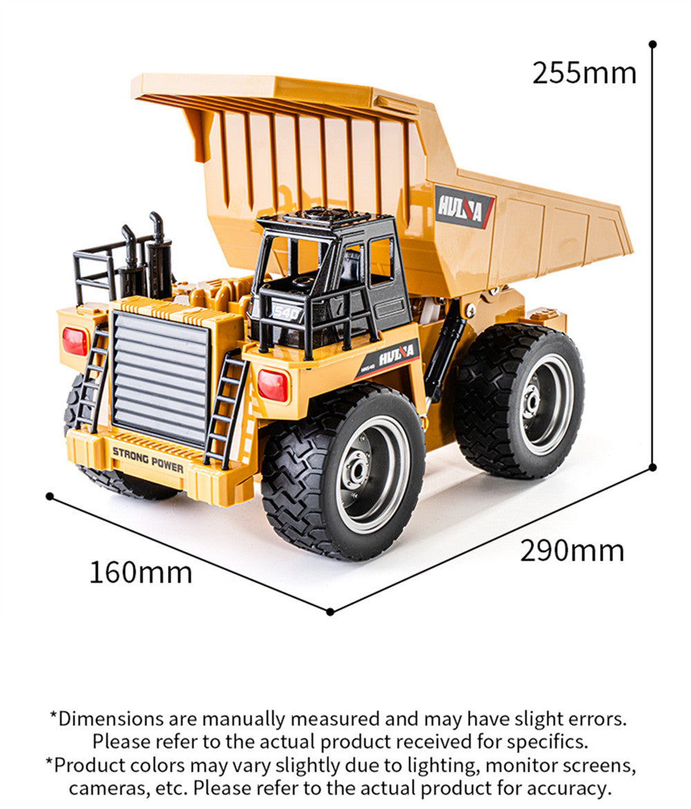 Huina 1534 RC Dump Truck β Heavy Duty 1/18 Scale Construction Model
