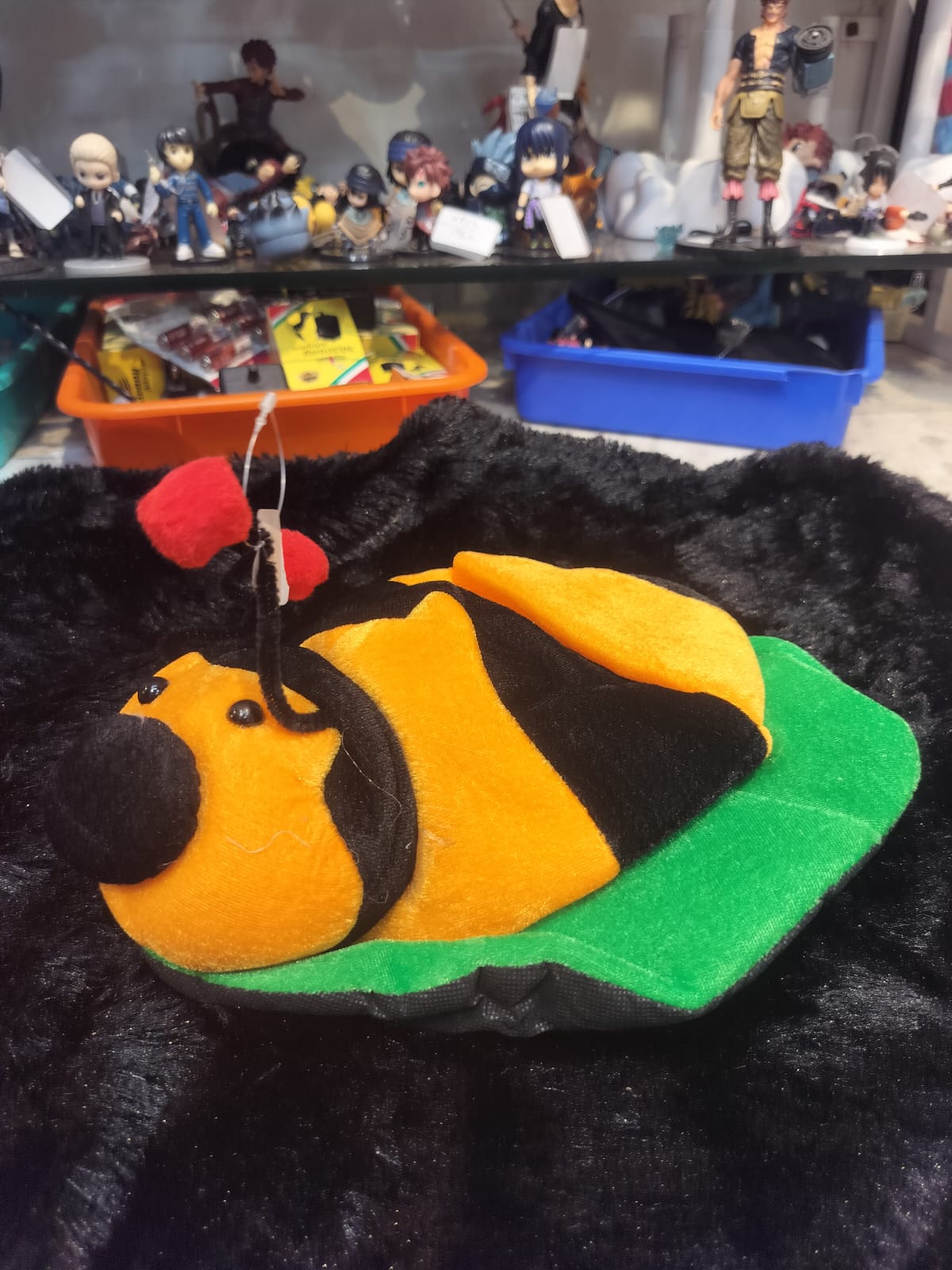 Cute Ladybug Hat with Antenna – Plush Cartoon Bug Fancy Dress Cap