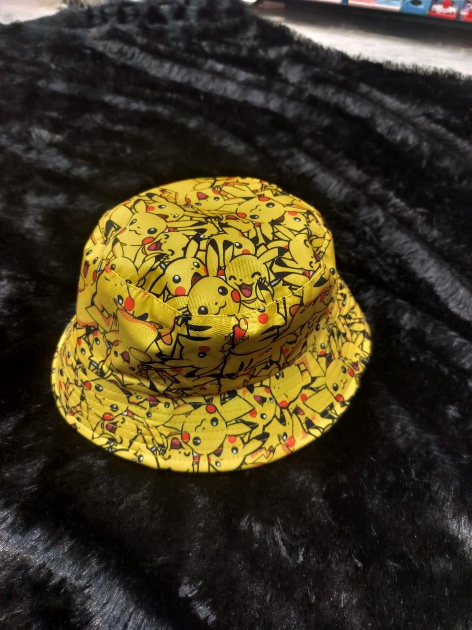 Yellow Cartoon-Inspired Bucket Hat – Playful Pikachu Vibes