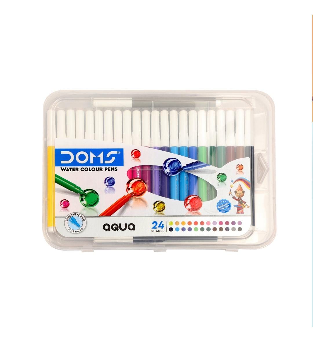 Doms AQUA Water Colour Pens β 24 Shades π¨