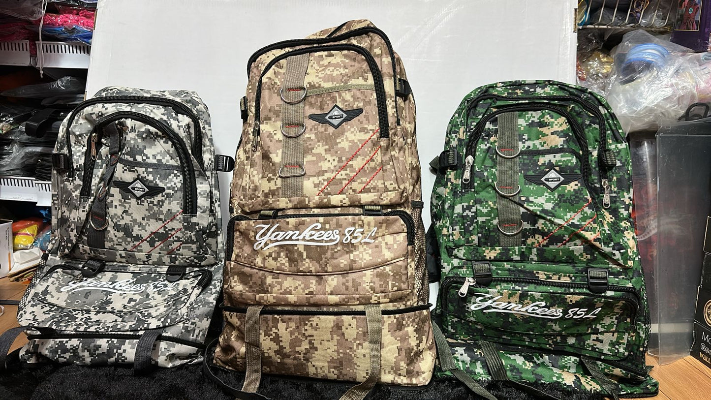 Yankees 85L Tactical-Style Camo Backpack