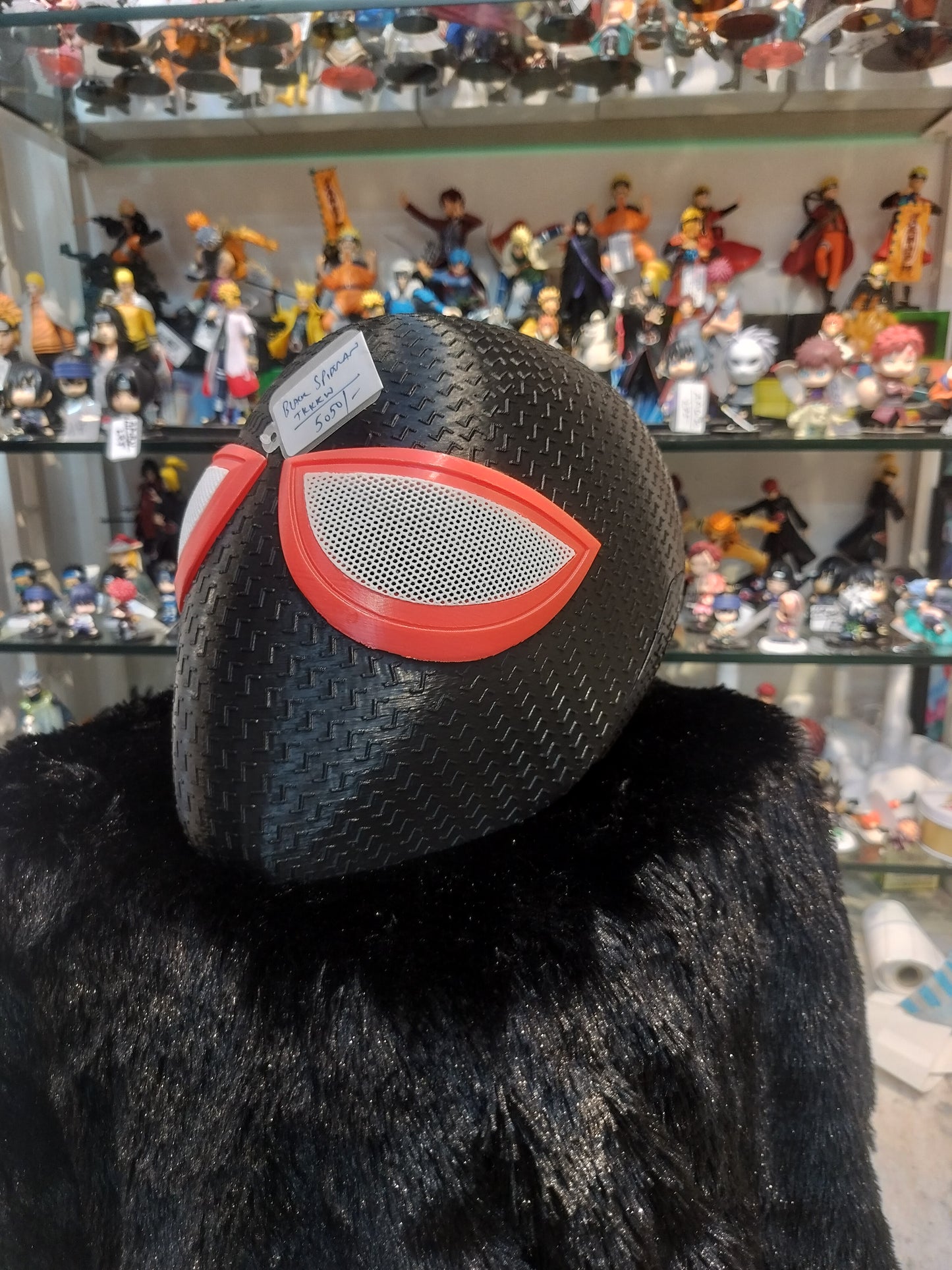 Miles Morales Black Spider-Man Mask – Premium Cosplay Prop