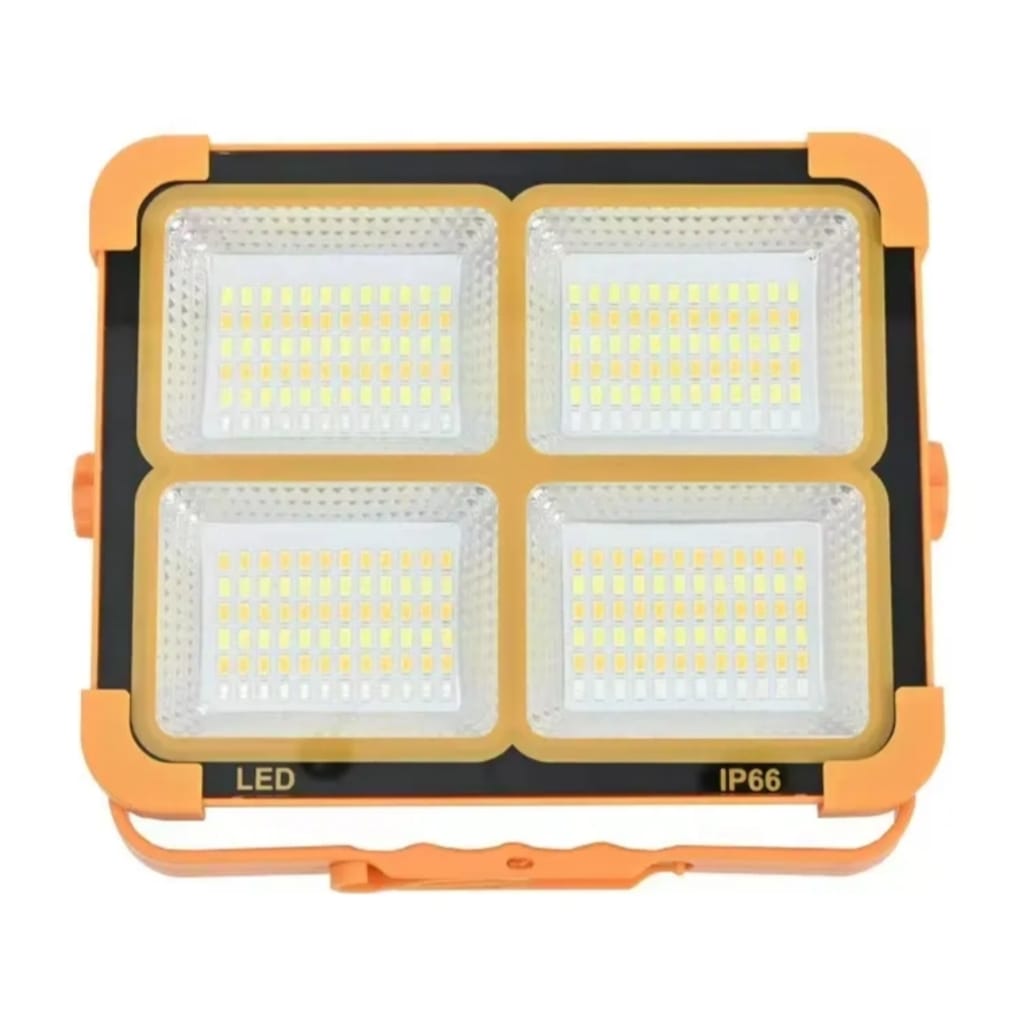 Ultra-Bright Solar LED Flood Light – 4 Panel Outdoor Waterproof Street Lamp (IP66) with USB Charging
