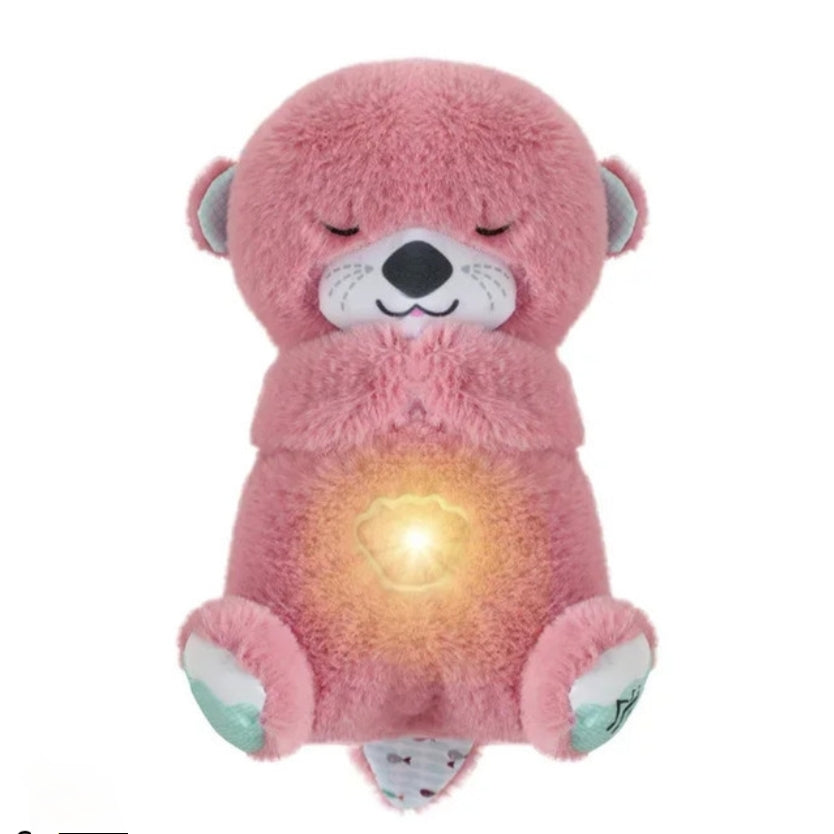 Sleep Breathing Teddy Bear Soft Toy with Light Sound