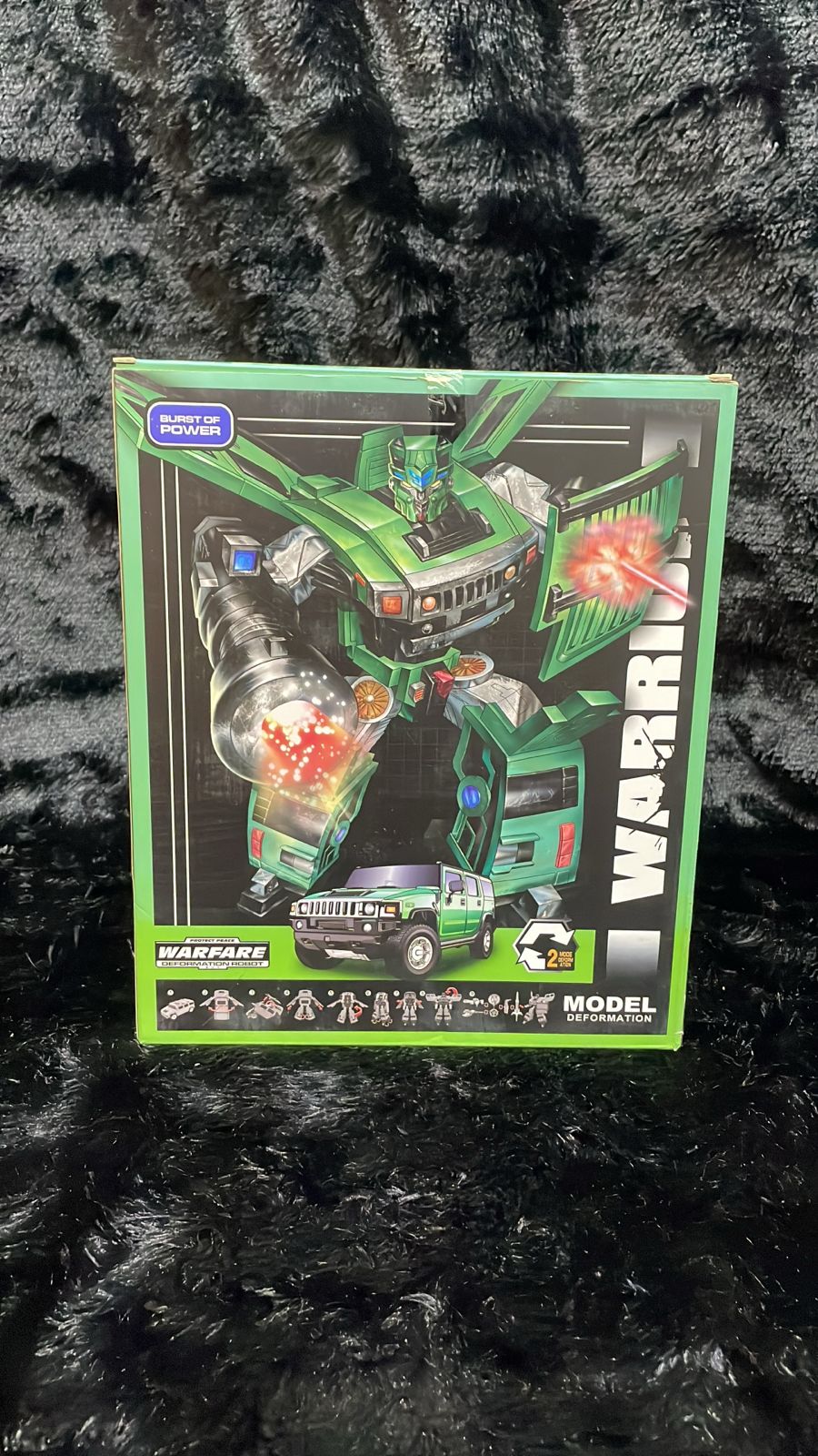 Warrior Deformation Robot - The Brave & Warfare (Green, Blue, Yellow,light green)