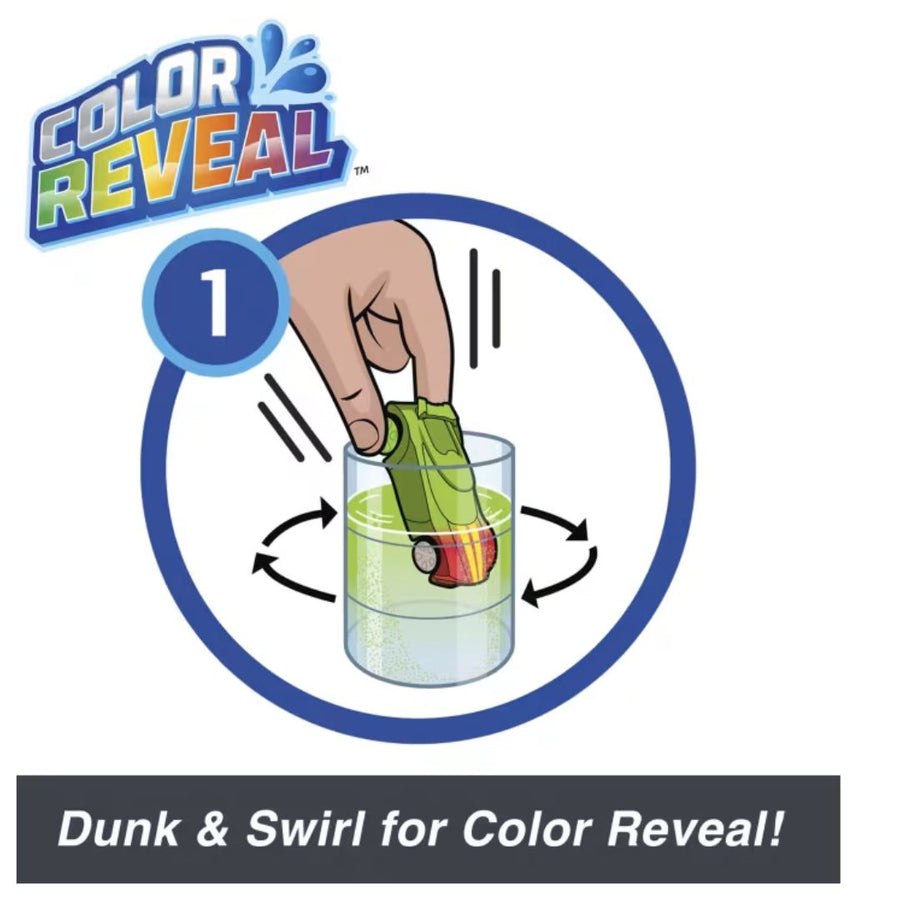 Hot Wheels Cars, Set of 2 Color Reveal Vehicles in 1:64 Scale with Surprise Initial Reveal & Repeat Color-Change Feature in Very Warm & ICY Cold Water (Styles May Vary)