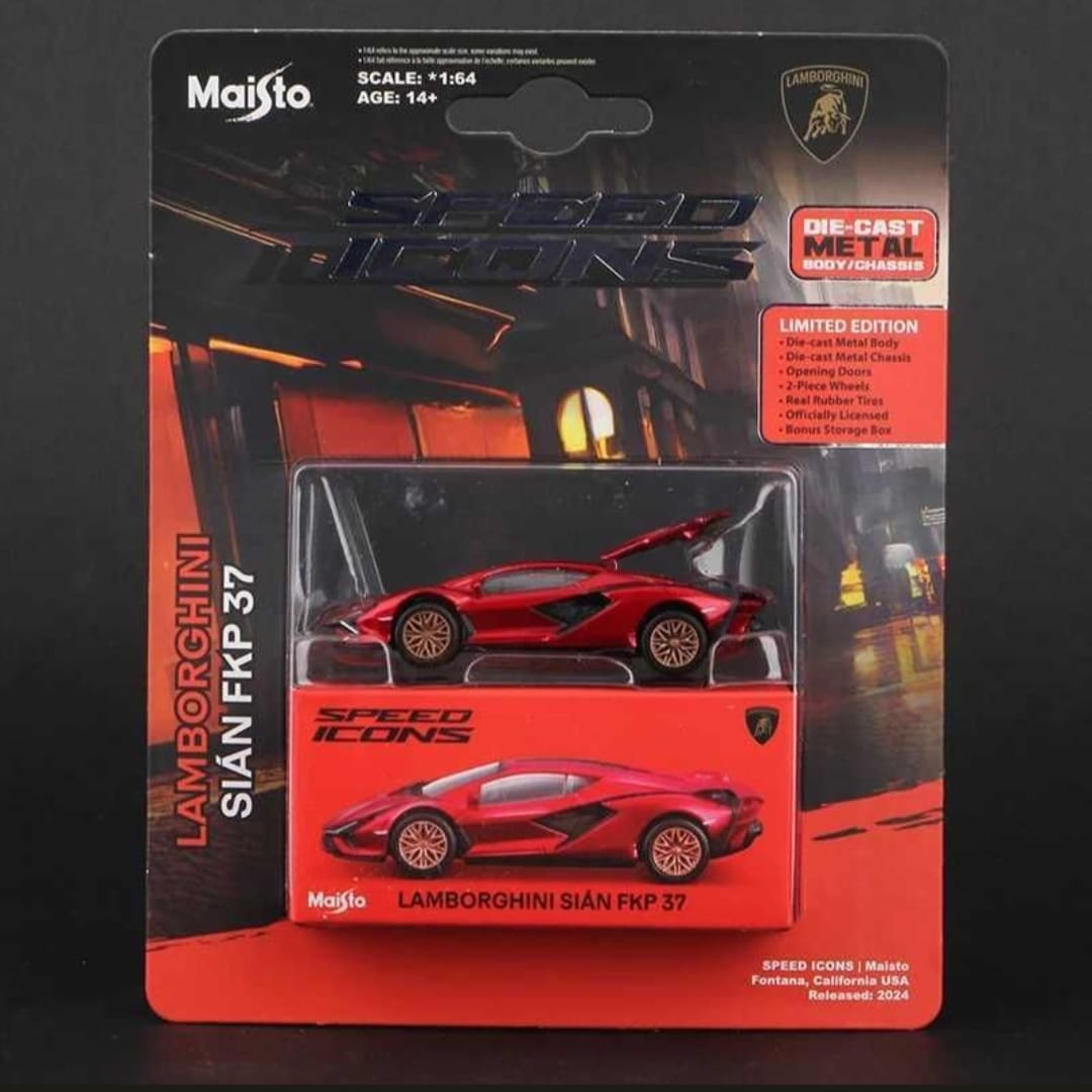 Maisto Speed Icons Lamborghini Sián FKP 37 Die-Cast Car(Red)