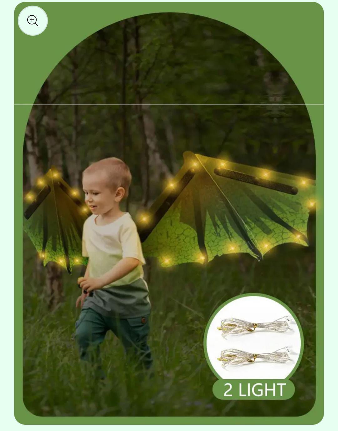 Kids LED Dragon Wings Costume – Light-Up Wearable Wings for Fantasy Play & Dress-Up Adventure
