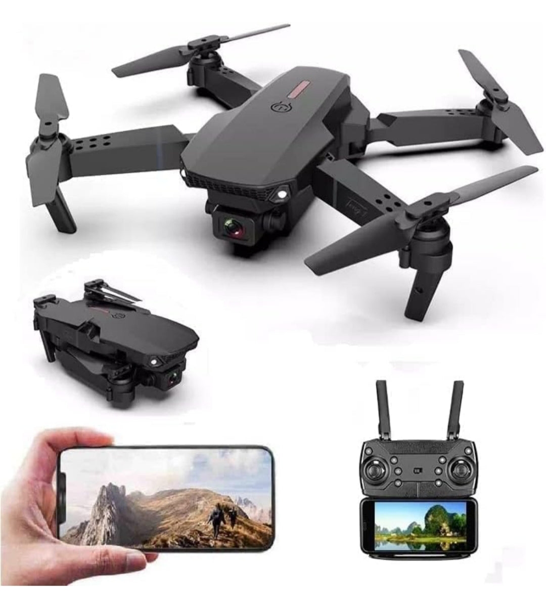 E88 PRO 4K Drone with Dual Camera | Foldable RC Quadcopter