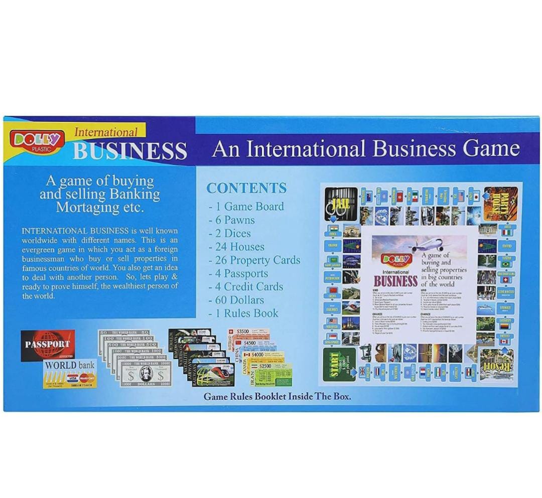 Dolly Plastic International Business Board Game