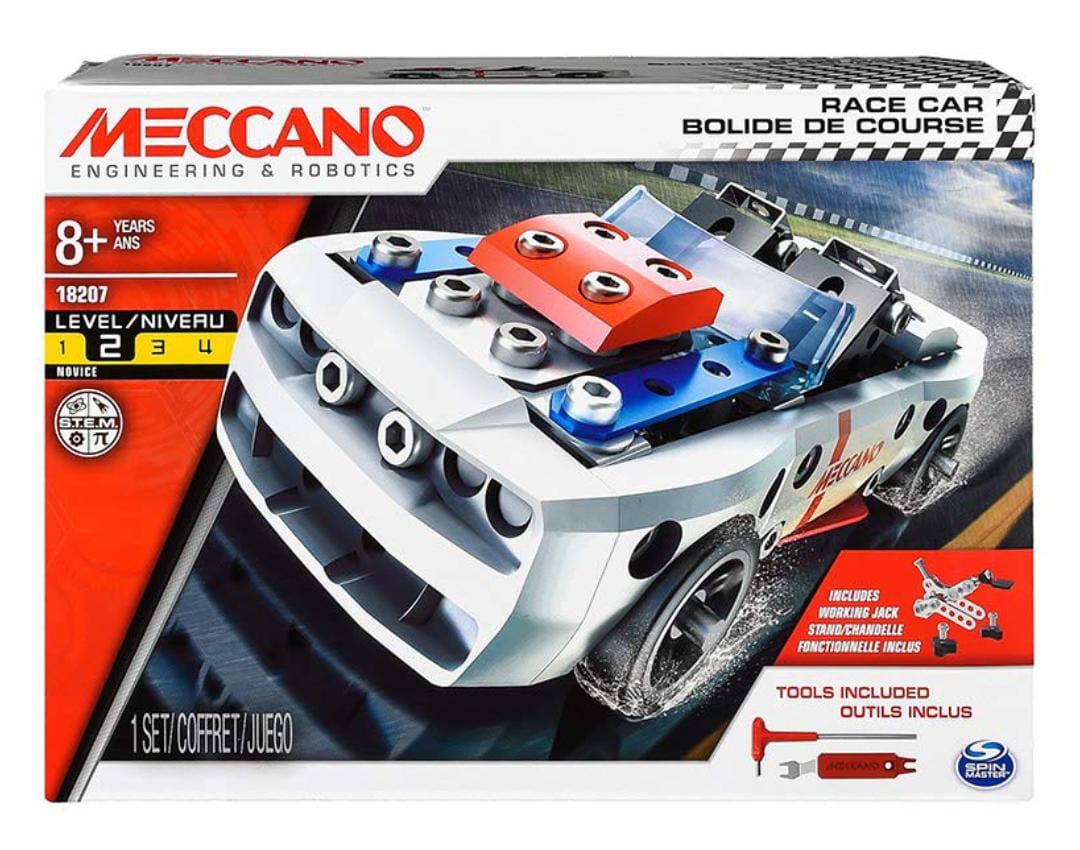 Meccano Engineering Race Car Building Kit
